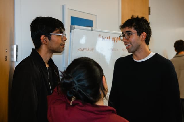 Fellows collaborating at a whiteboard